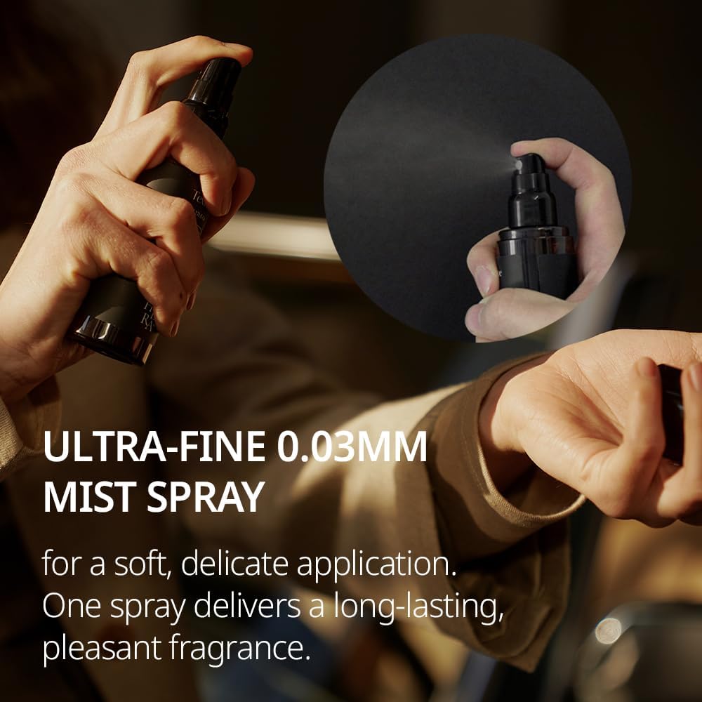 hetras Textile Perfume (Soosunhwa) – TSA-Approved Travel Fabric Spray with Wrinkle Release | 2.7 fl.oz Portable Clothing Odor Eliminator Mist | Spring Floral Narcissus & Powdery Musk Aroma for Linen