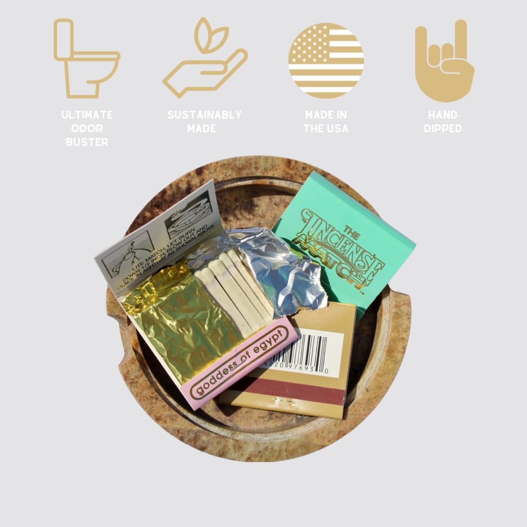 16 Pack Incense Matches: Variety Pack - Scented Bathroom Matches - Eliminates Bathroom Odors - Pleasant Incense - 30 Strikes per Matchbook, 480 Strikes per Purchase -Stocking Stuffer- Unique Gift