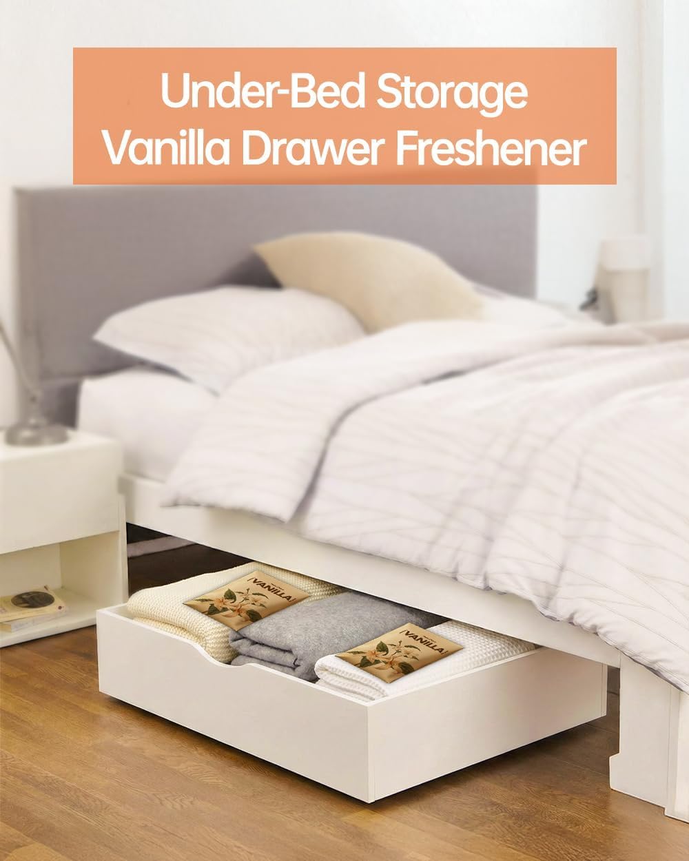 12 Packs Vanilla Potpourri Scented Sachets for Drawers and Closets，Hanging Paper Air Fresheners for Clothes Long Lasting Fragrance