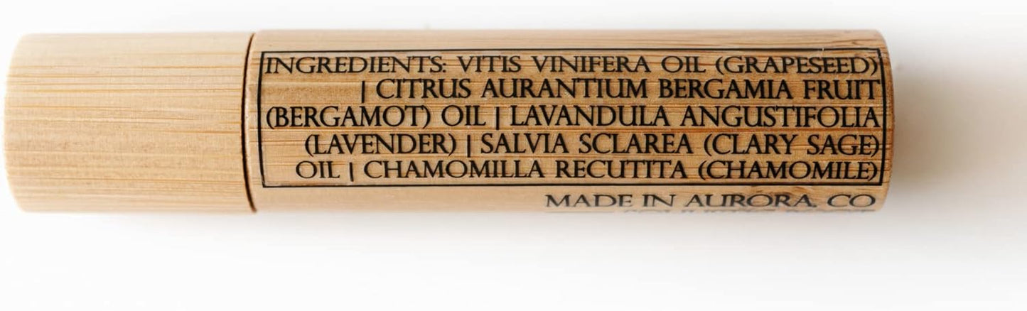 Soulistic Root Calm Essential Oil Roller, Calm Essential Oil Roll On Blend, 10ml Glass Roller- Stress Relief, Essential Oil Blends, Aromatherapy Self Care Products for Women