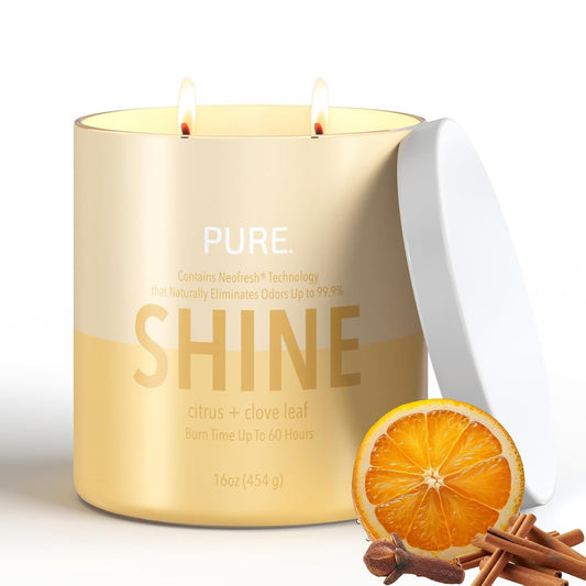 Candle-Lite Pure Citrus & Clove Leaf Odor Eliminating Scented Candles