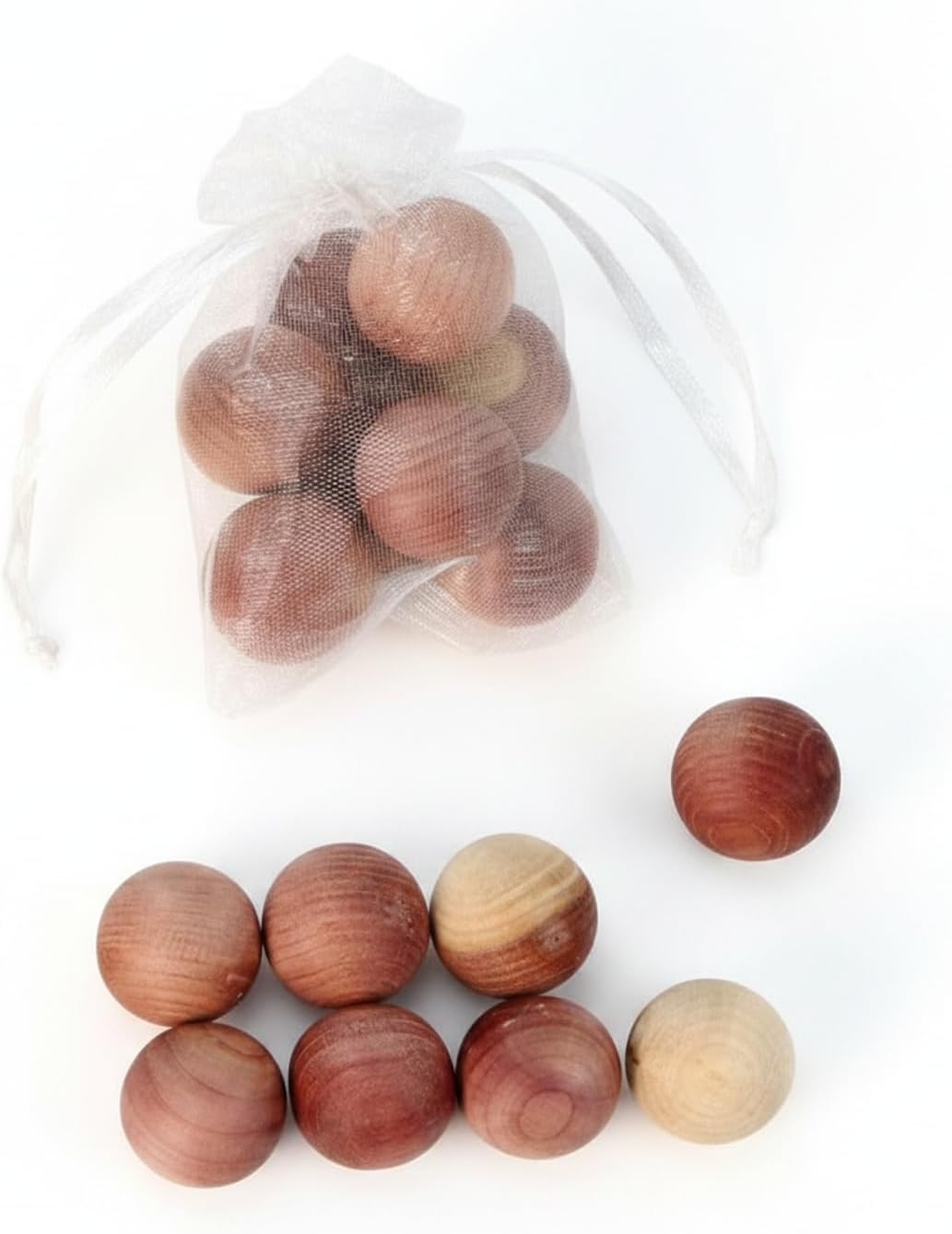 Red Cedar Wood Balls and Strips, Natural Scent for Closets and Drawers (1 Piece)