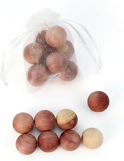 Red Cedar Wood Balls and Strips, Natural Scent for Closets and Drawers (1 Piece)