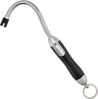 Electric Arc Multipurpose Lighter with Long Flexible Neck, USB Rechargeable, (Black)