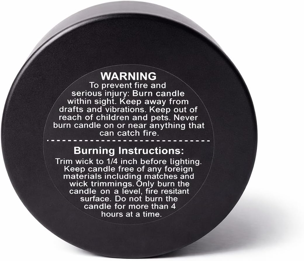 Sandalwood Scented Soy Candle – 8 oz Matte Black Tin – Hand Poured in USA – Long Lasting Natural Soy Wax Candle for Home, Relaxation & Gifts