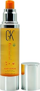 GK HAIR Oil- Argan Oil Hair Serum For Frizzy And Damaged Hair- Perfect For Keratin,Frizzy, Curly, Dry & Damaged ends-Adds Shine and Smooths,Paraben,Phthalate and Sulfate Free (3.4 oz)