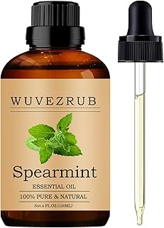 Spearmint Essential Oils, 120ML Pure and Natural Essential Oil for Aromatherapy Diffuser - Spearmint /4 Fl Oz