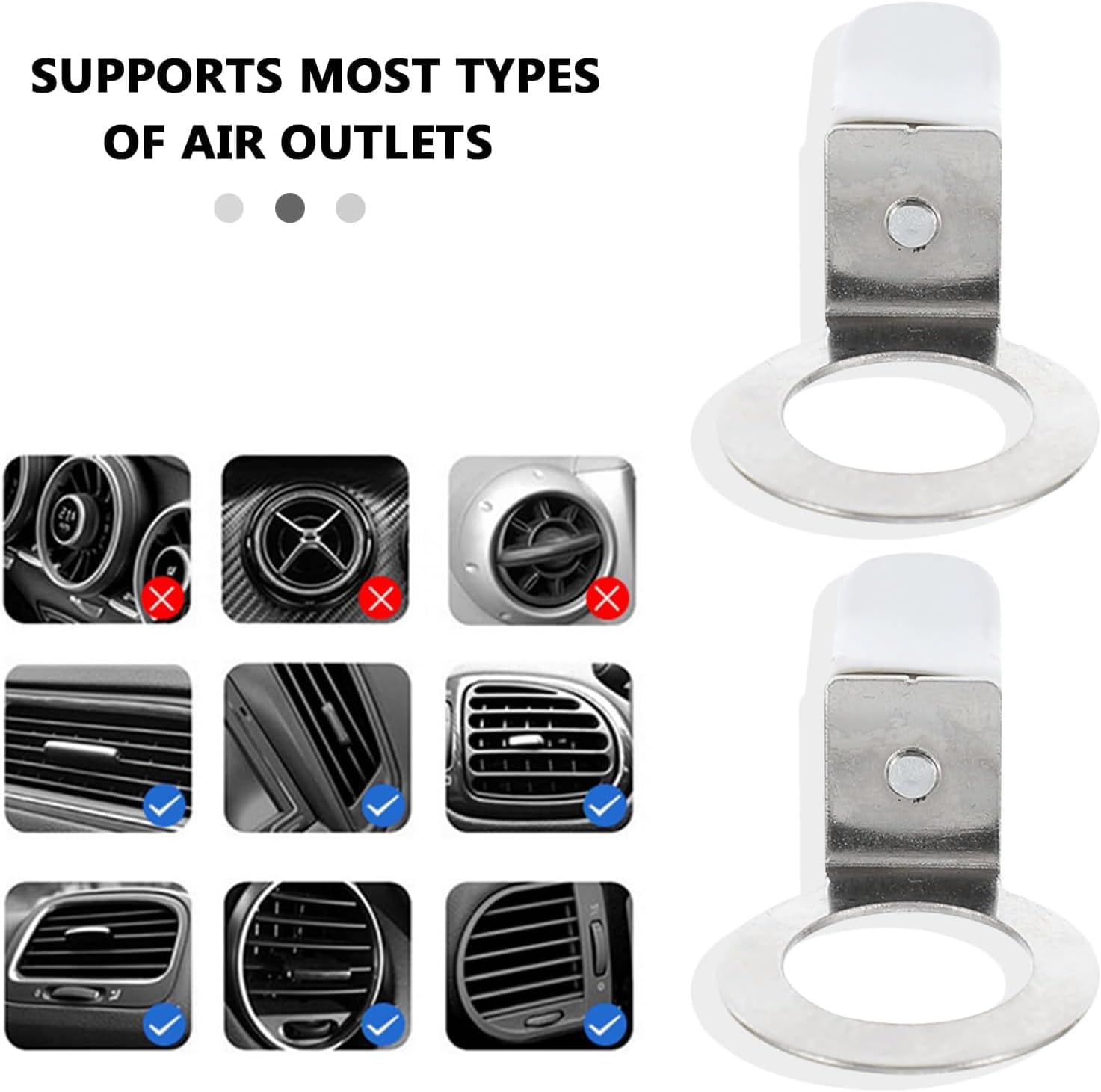 25 Pack Car Air Freshener Vent Clips Replacement Empty Essential Oil Diffuser Bottle Vent Clip Clamp Holder for Car Diffuser Bottle Glass Perfume Diffuser Cars Scents Hanging Freshener
