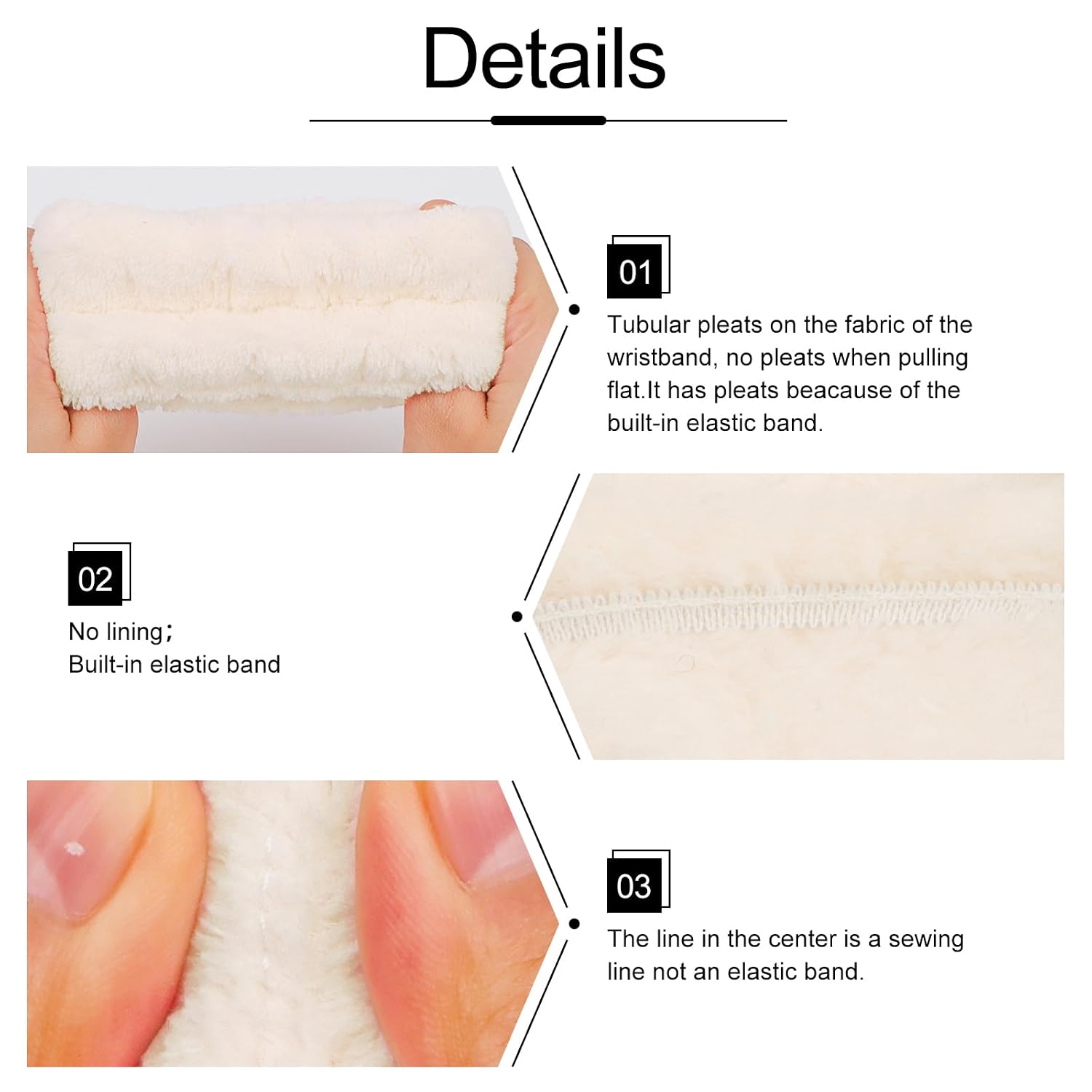 WHAVEL 6PCS Terry Cloth Spa Headband and Wristband Set, Makeup Puffy Sponge Face Wash Headband Hair Band Wrist Towels for Washing Face Women Girls (Beige, Light Coffee)