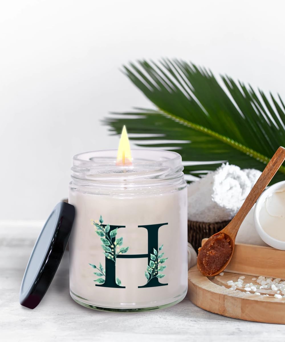 Monogram Letter H Candle Initial Letter H Candle Men, Birthday Wedding farewell Gift Initial H Gifting Ideas