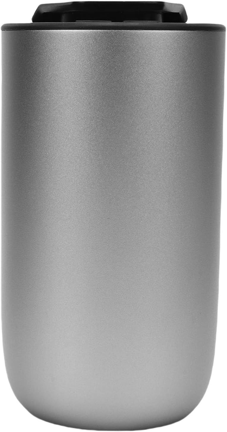 GOWENIC Waterless Essential Oil Diffuser, Aluminum Alloy Portable Aromatherapy Diffuser, Low Noise Leak Proof for Car Home Office, 15ml Essential Oil for Car Travel (Ti Silver)