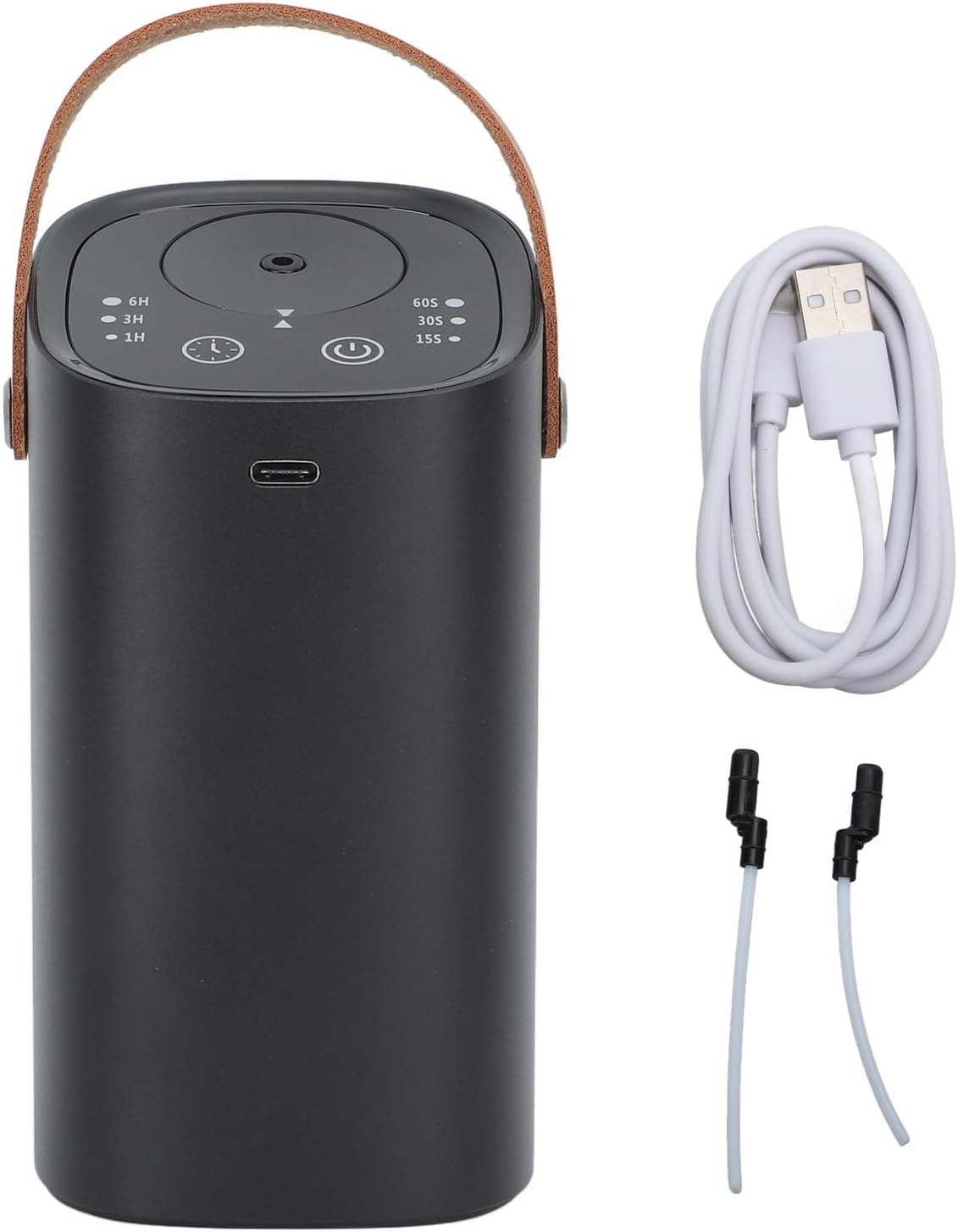 Waterless Essential Oil Diffuser, Rechargeable Portable Aromatherapy Diffuser Machine Automatic Intelligent USB Charging 20ml Capacity for Home Car Room Office