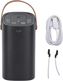 Waterless Essential Oil Diffuser, Rechargeable Portable Aromatherapy Diffuser Machine Automatic Intelligent USB Charging 20ml Capacity for Home Car Room Office