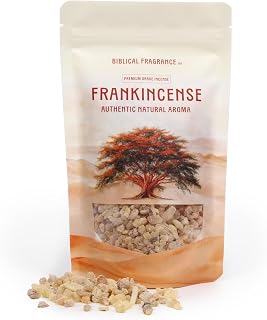 Biblical Fragrance – Premium Frankincense Incense Grains – Natural & Pure Aromatic Tears for Church Worship, Prayer & Meditation, 200 g / 0.44 lb