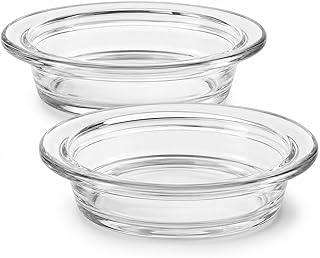 Candle Warmer Plate, 2pcs Replacement Wax Warmer for Scented Glass Aromatherapy Tray Wax Heating Plate for Oil Lamp Melt Warmes Burners, 4.52 inches