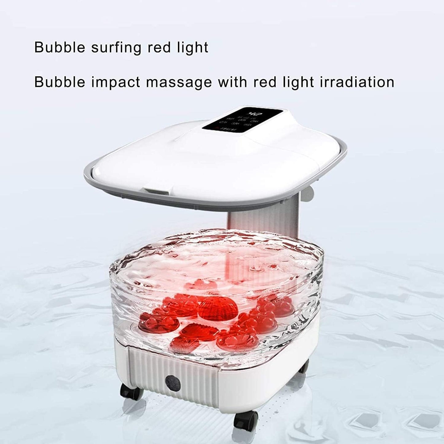 Foot Spa Bath Massager with Heat Bubble Jets with Acupressure Massage Nodes Digital Adjustable Temperature Control