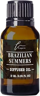 Lapew Brazilian Summers Waterless Diffuser Oil | Brazilian Waves Fragrance Oil for Nebulizer & Cold Air Diffusers | Scented Home Oil | 0.34 fl oz