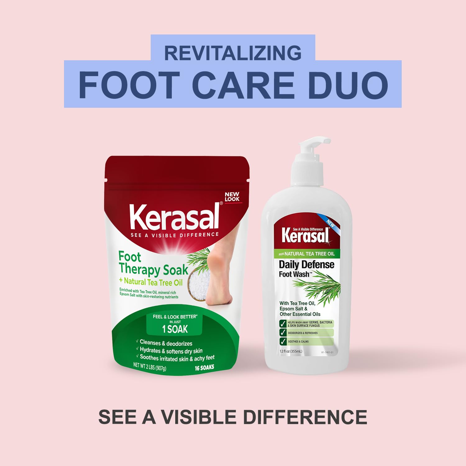 Kerasal Foot Therapy Soak, Foot Soak for Achy, Tired and Dry Feet, 2 lbs