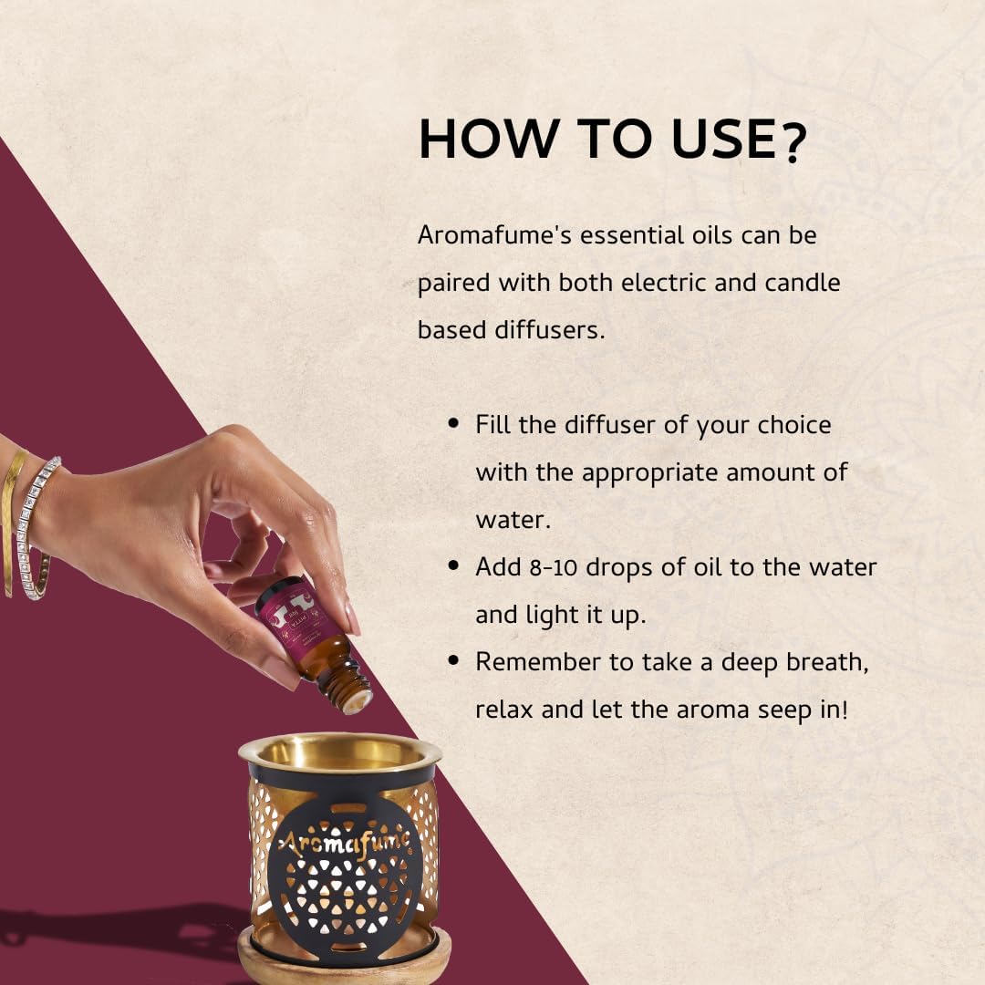 Mint & Marjoram Ayurveda Essential Oil Diffuser Blend | Pitta Balancing | Pitta Dosha | Aromatherapy Diffuser Oil | Relaxation, Yoga & Stress Relief Gifts |Scents for Home| 10ml/0.33 fl oz | Aromafume