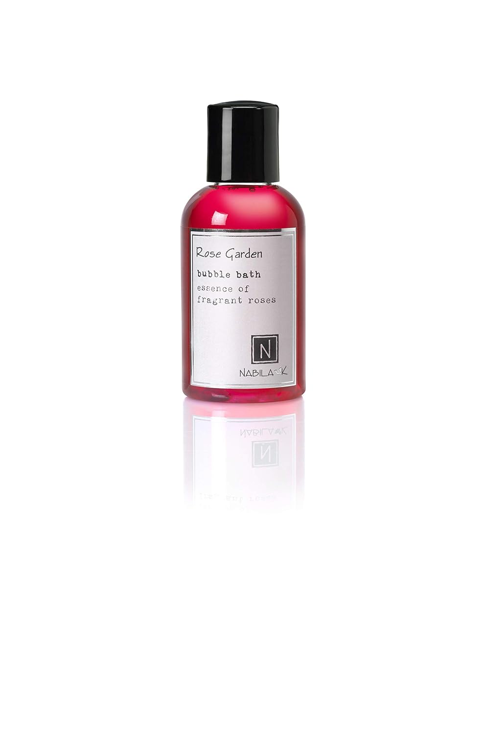 Nabila K Rose Garden Travel Size Bubble Bath with Rose Essential Oils | Natural & Organic, Sulfate-Free, Tear-Free | Aromatherapy Floral Bath Soak for Sensitive Skin | for Women & Men, 2 oz