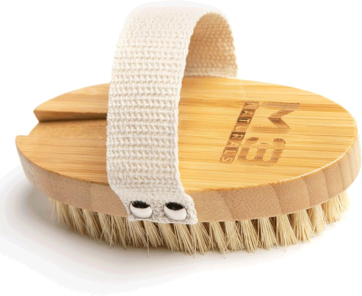 Firm Dry Brush & Shower Brush for Body - Handheld Back Scrubber Body Brush Exfoliator & Dead Skin Remover for Body Firm & Tighten Skin Improve Circulation for Men & Women by M3