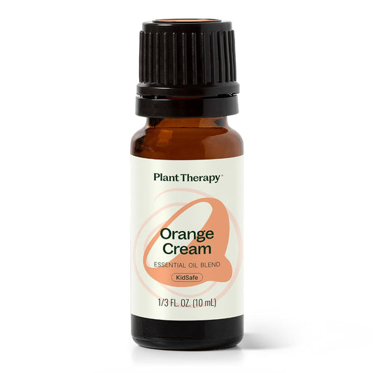Plant Therapy Orange Cream Summer Essential Oil Blend 10 mL (1/3 oz) Feel-Good Citrus Sweetness