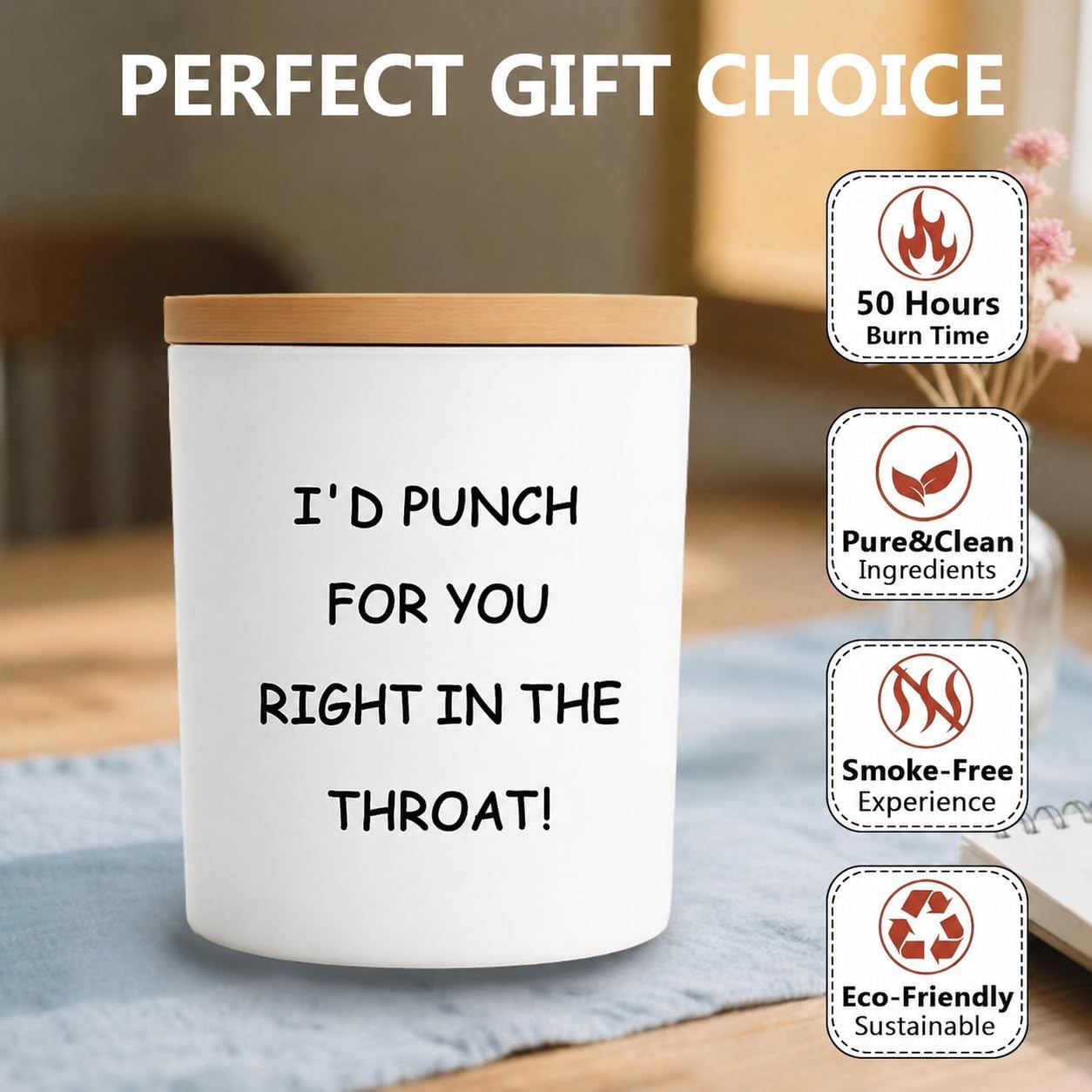Teachers Day Gifts Candle 7 Oz, Romantic Birthday Anniversary Friendship Gift, Liwon Pinery Pear Scented Candle