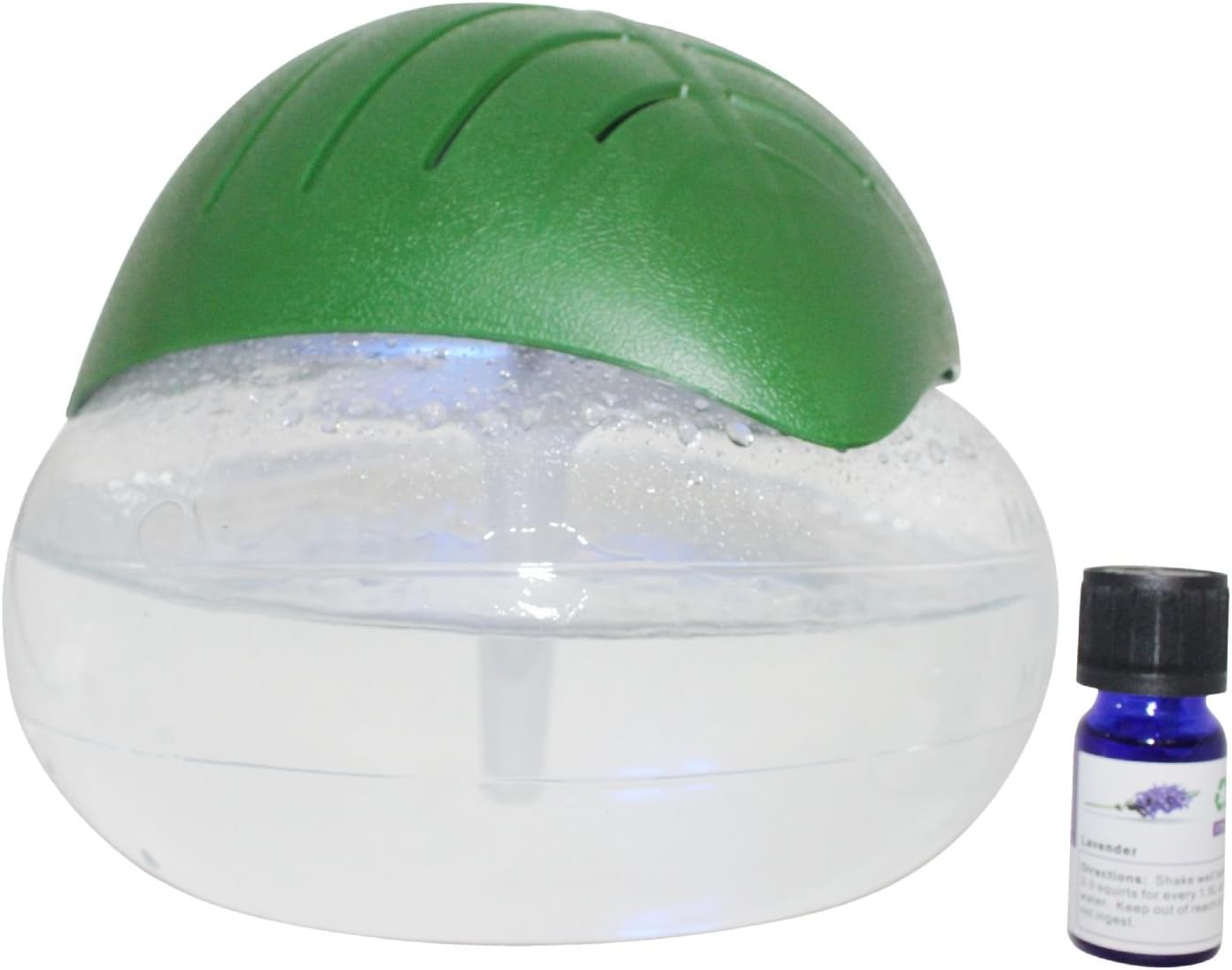EcoGecko Green Leaf Air Revitalizer, Air Freshener, Room Aromatizer, Aroma and Essential Oil Diffuser with 10ML Lavender Oil