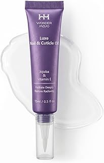 Cuticle Oil Pen for Dry Cracked Cuticles, Hydrating Nail Moisturizer with Jojoba Oil, Vitamin E, Tea Tree & Squalane, Portable Brush Pen for Nails 15ml (Pack of 1)