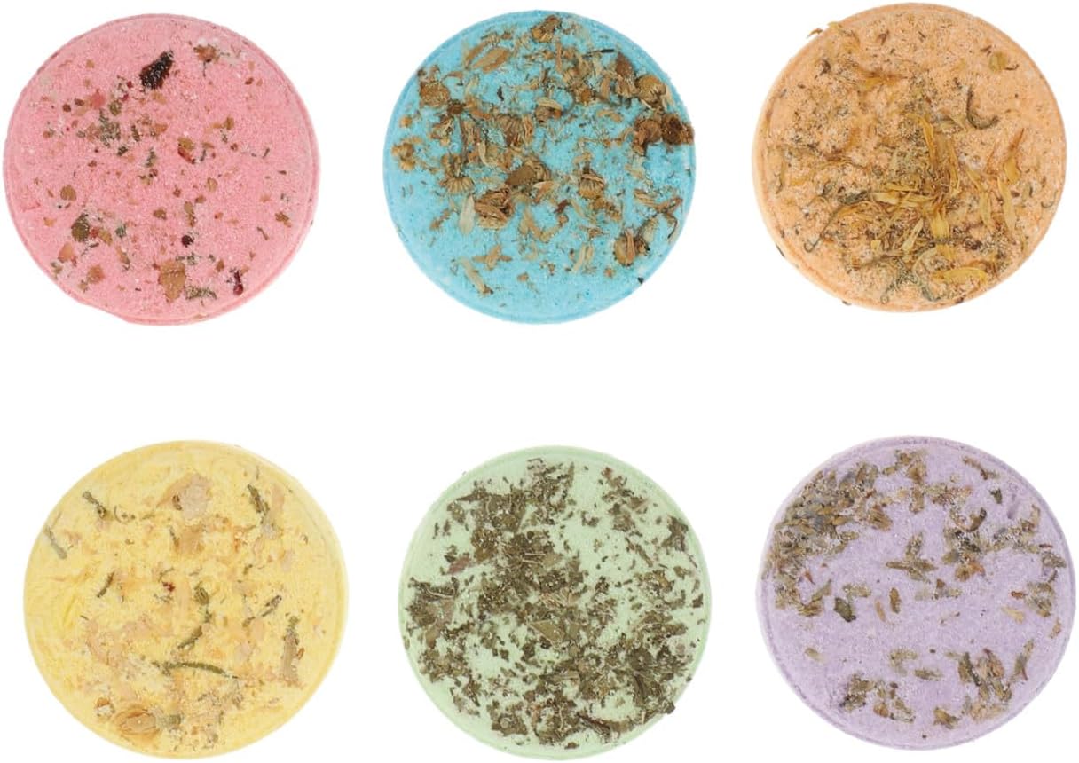 6pcs Aroma Bath Flakes Shower Bombs Bath Accessories Sheets Aroma Tablets Refreshing Experience