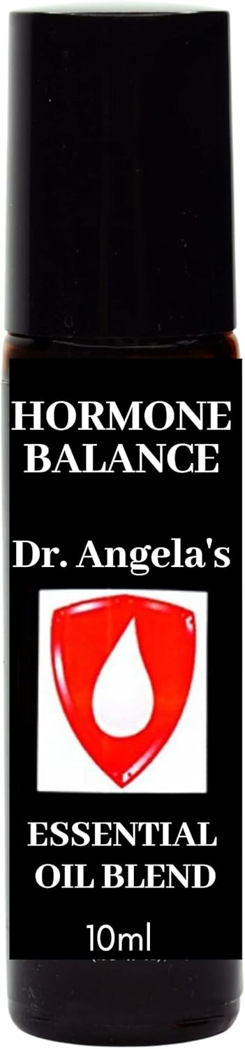 Dr. A's Hormone Balance Essential Oil Blend | 100% Therapeutic Grade | Hot Flashes, Night Sweats, Menopause Relief Roll-On Bottle 10 ml (.33 fl oz)