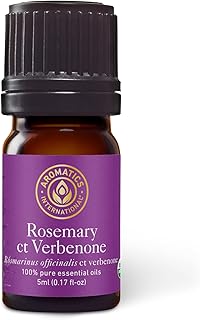 Aromatics International Premium Organic Rosemary ct Verbenone Essential Oil 5ml | 100% Pure Essential Oil for Diffusion & Aromatherapy