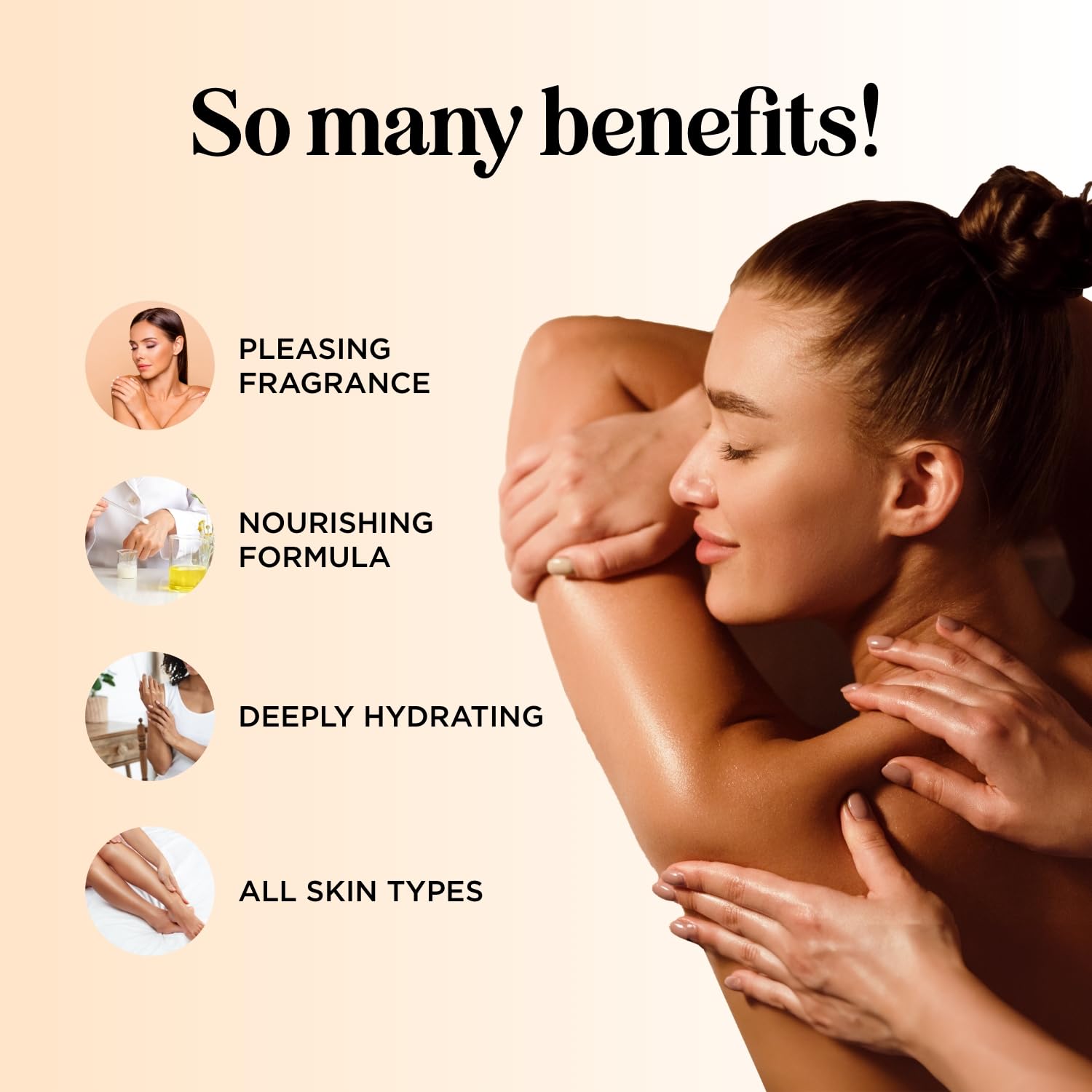 Mango Sensual Massage Oil for Couples - Alluring Tropical Full Body Massage Oil for Date Night and Nourishing Body Moisturizer with Sweet Almond - Vegan Non Greasy & Smooth Gliding Formula (8 Fl Oz)