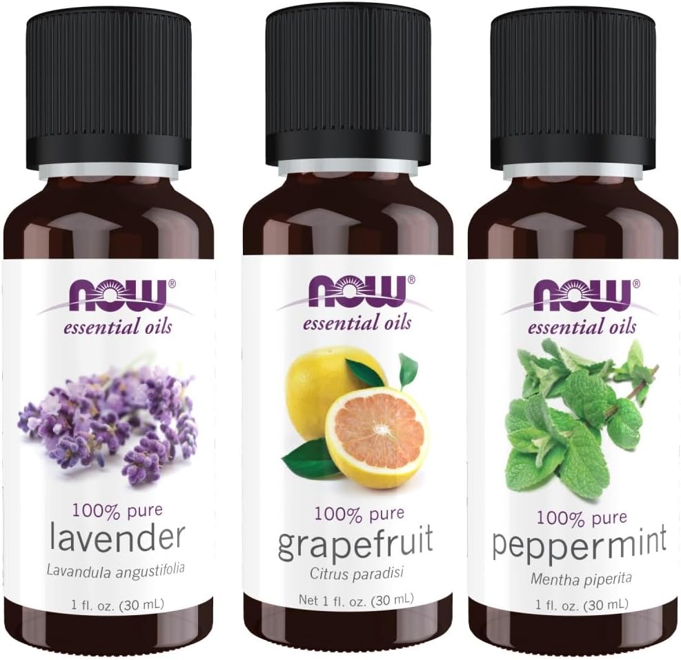 3-Pack Variety of Now Essential Oils: Summer Fun - Lavender, Grapefruit, Peppermint