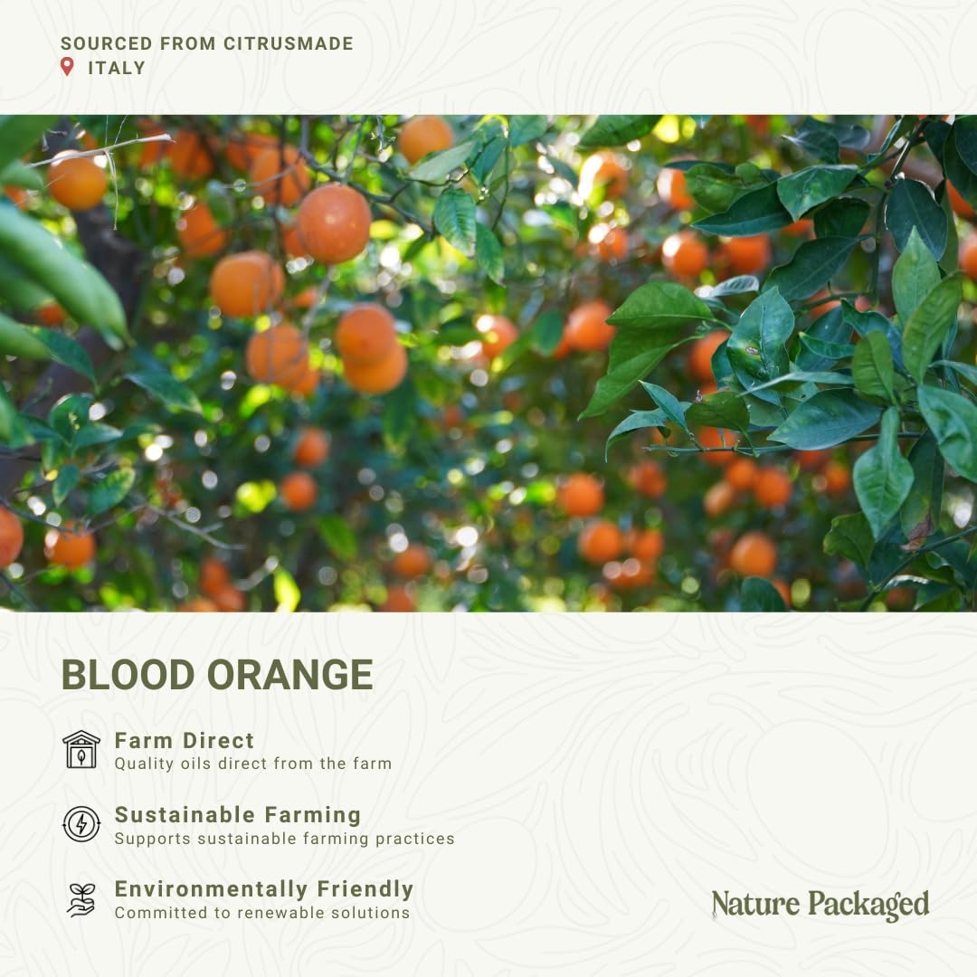 Blood Orange Essential Oil - Direct from Citrusmade in Sicily - Pure Essential Oil for Diffusers and Aromatherapy - Natural Citrus Scent | 100% Pure Therapeutic Grade (15ml)