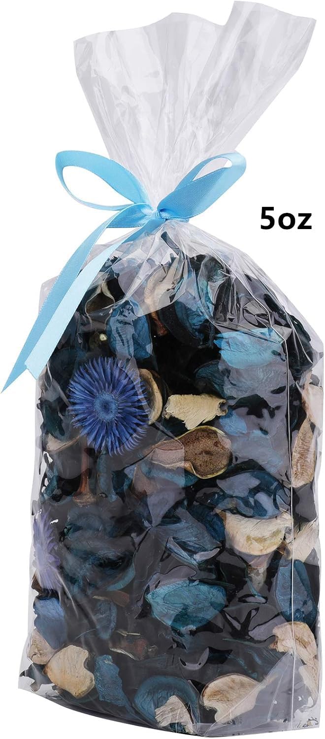 Yesland 3 Pack Potpourri Bag, Ocean Scent Fresh Perfume Sachet of Dried Flower Petals, Perfect Bowl and Vase Decorative Filler for Home & Office, 5oz (Blue)