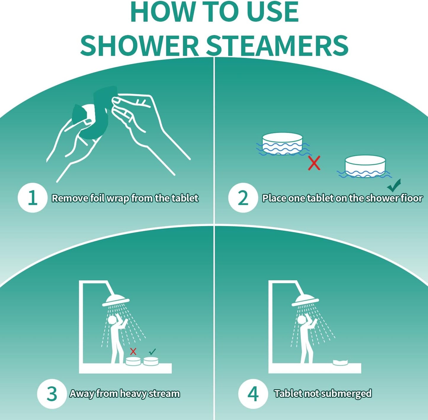 Shower Steamers Aromatherapy 15 Pack, Fathers Day Gift for Dad Husband from Wife Daughter, Organic Eucalyptus & Menthol Essential Oil, Home Spa Relaxing Gifts for Women & Men