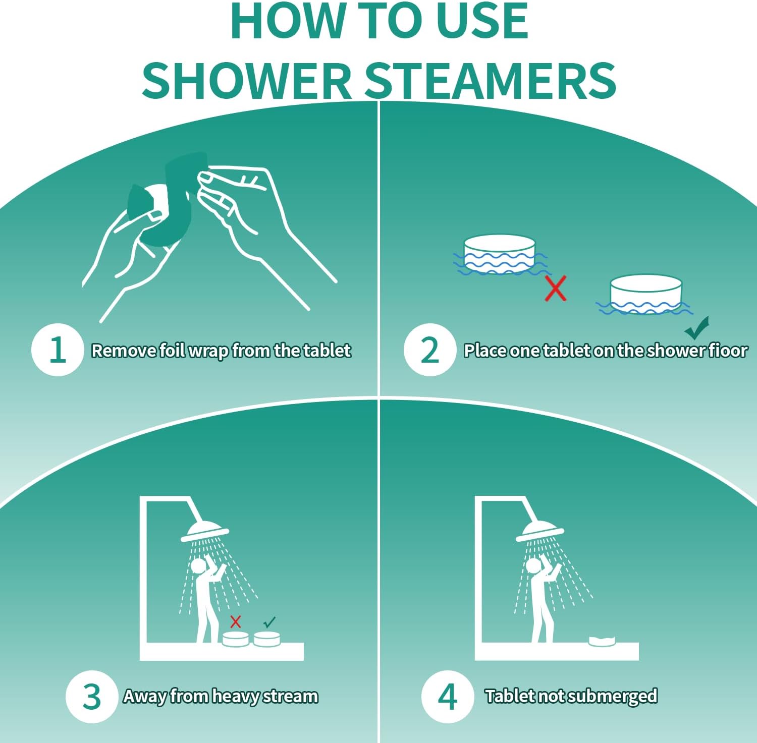 Shower Steamers Aromatherapy 15 Pack, Fathers Day Gift for Dad Husband from Wife Daughter, Organic Eucalyptus & Menthol Essential Oil, Home Spa Relaxing Gifts for Women & Men