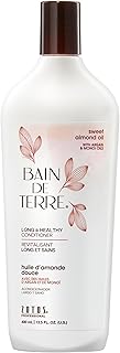 Bain de Terre Sweet Almond Oil Long & Healthy Conditioner, Strength & Protection for Weak, Damaged Hair, with Argan & Monoi Oils, Paraben-Free, Color-Safe, Vegan