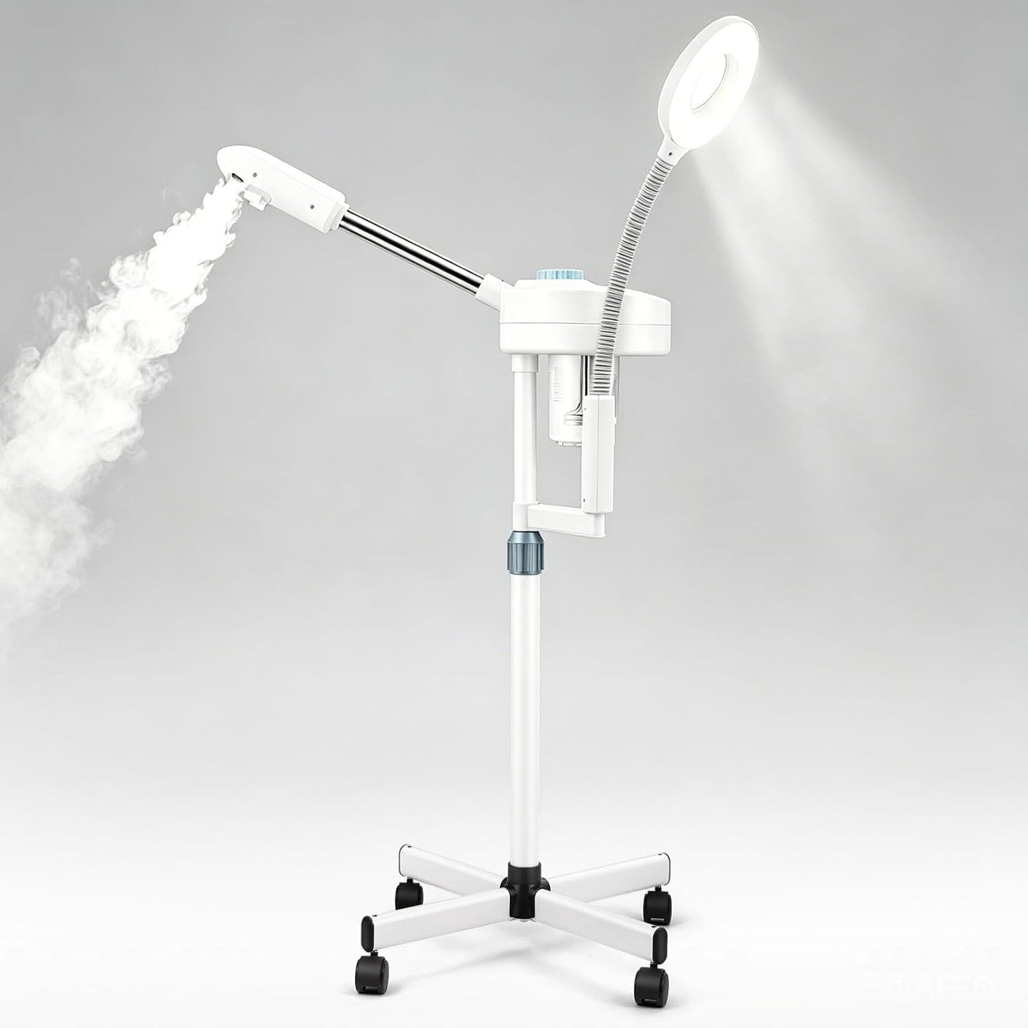 Artist hand Facial Steamer Professional 2 in 1 Hot Face Steamer with 5X LED Magnifying Lamp, Esthetician Face Steamer for Facial Deep Cleansing, Fast Heat Moisturizing for Beauty Salon Spa Home Use