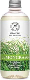 Lemongrass Reed Diffuser Refill, Natural Essential Lemongrass Oil 17 Fl Oz - Fresh & Long Lasting Fragrance - Reed Diffuser Oil Refill for Aromatherapy - Home - Office - Restaurant