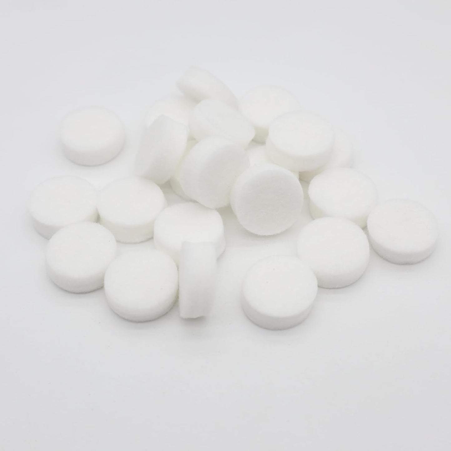 60PCS Car Air Freshener Refill Felt Pads,Unscented White Custom Scent Replacement Pads,17mm Universal Essential Oil Perfumes Refill Tablets for Car Air Freshener Vent Clips Car Diffusers