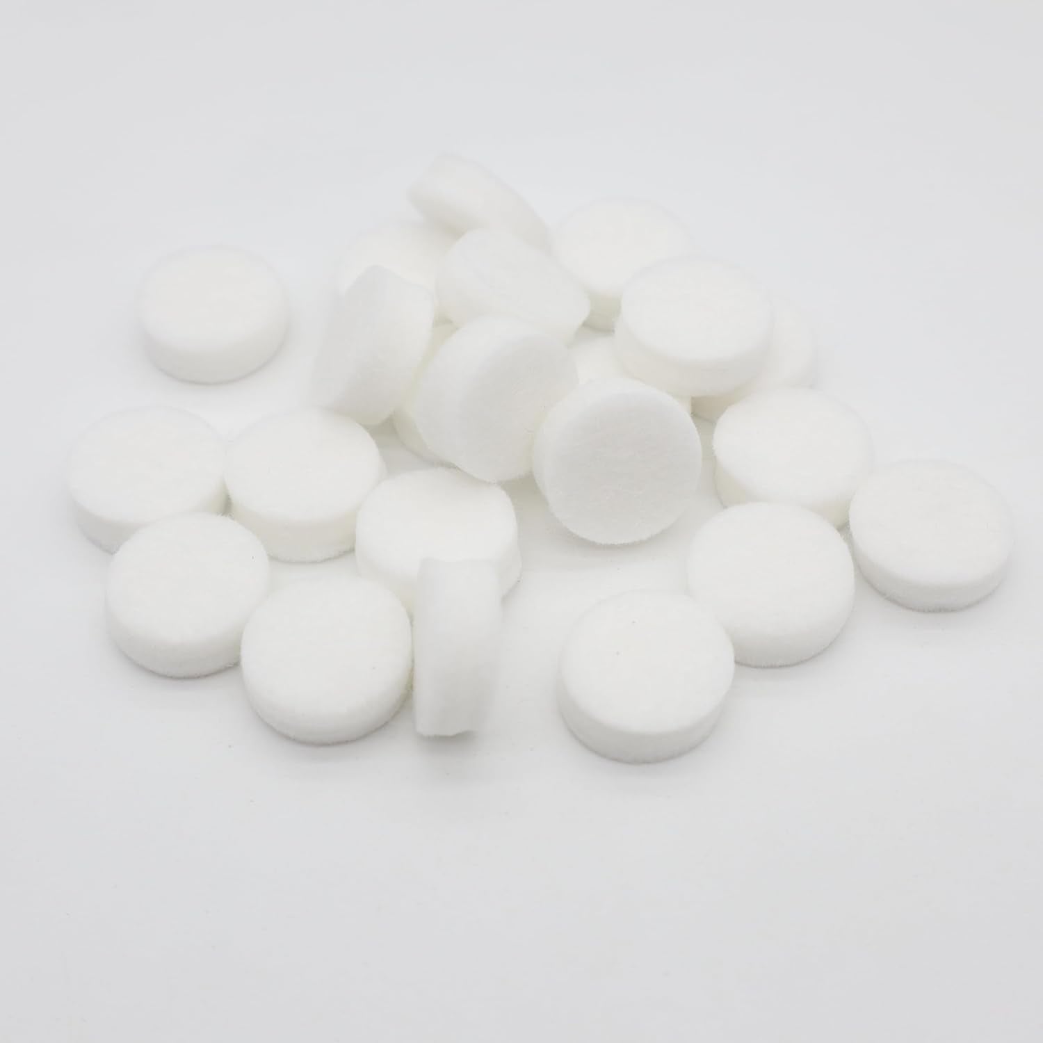 60PCS Car Air Freshener Refill Felt Pads,Unscented White Custom Scent Replacement Pads,17mm Universal Essential Oil Perfumes Refill Tablets for Car Air Freshener Vent Clips Car Diffusers