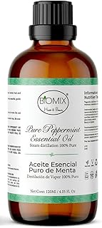 100% Pure Peppermint Essential Oil Food Grade & Therapeutic– Steam Distilled – Aromatherapy, Massage, Scalp & Skin Care – Vegan, Non-GMO, Amber Bottle, 2400 Drops - 120 ML