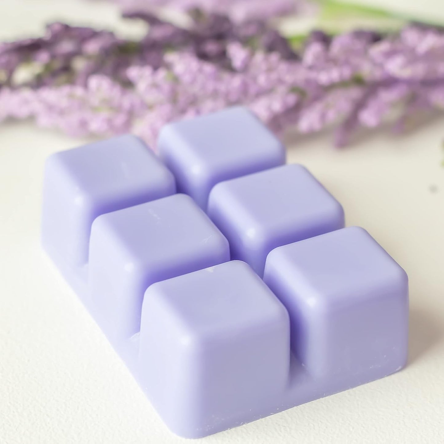 Aromatherapy Wax Melts Lavender Meadow | Natural Coco Wax | Calming Scented Tarts Cubes Cedar Eucalyptus | Gift for Mom