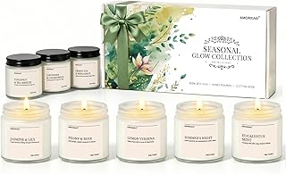 Scented Candles Gift Set, 8 Pack Soy Wax Candles for Women, Fresh Floral Summer Aromatherapy Scents for Home, Birthday, Thank You, Housewarming Gifts