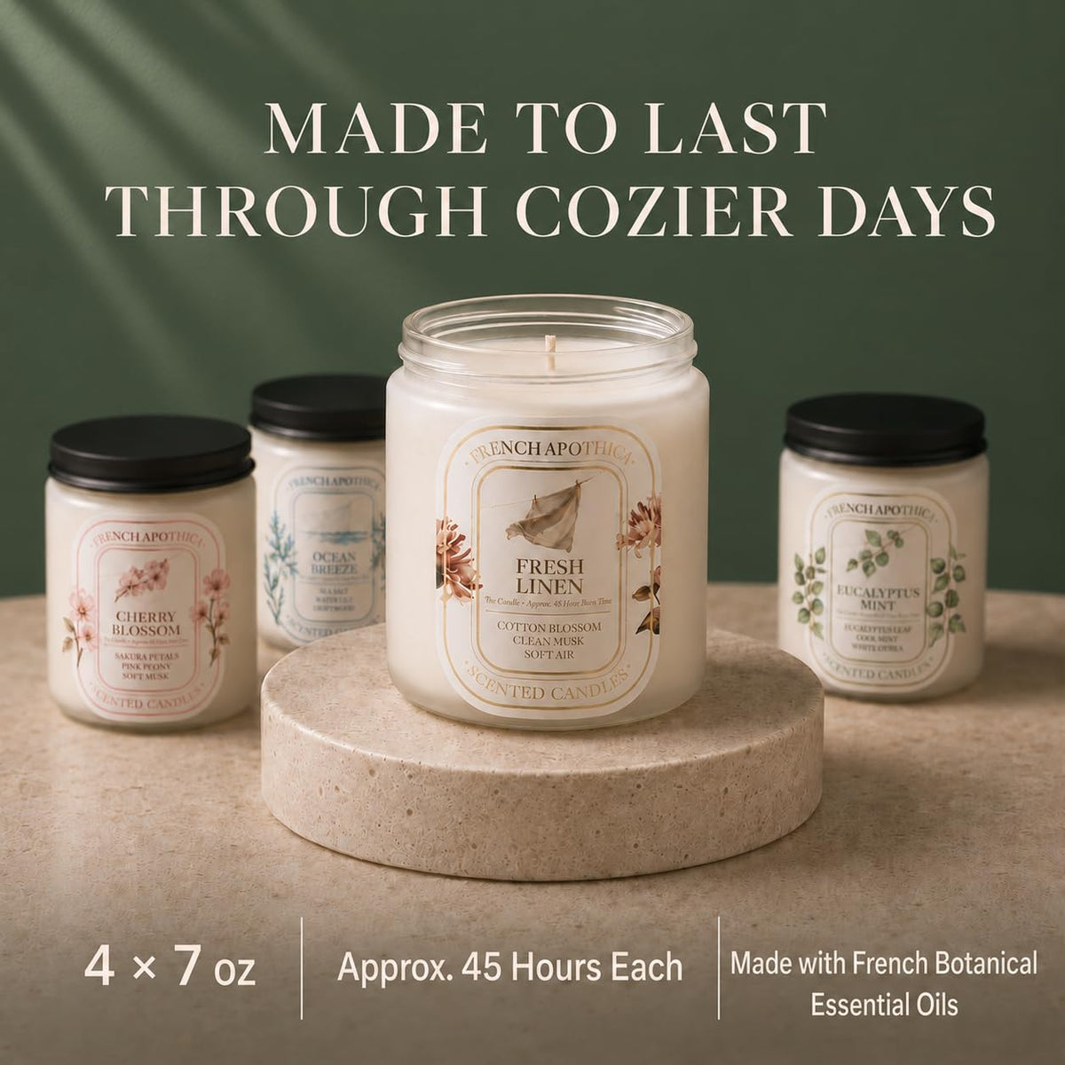 4 Pack Scented Candles for Women