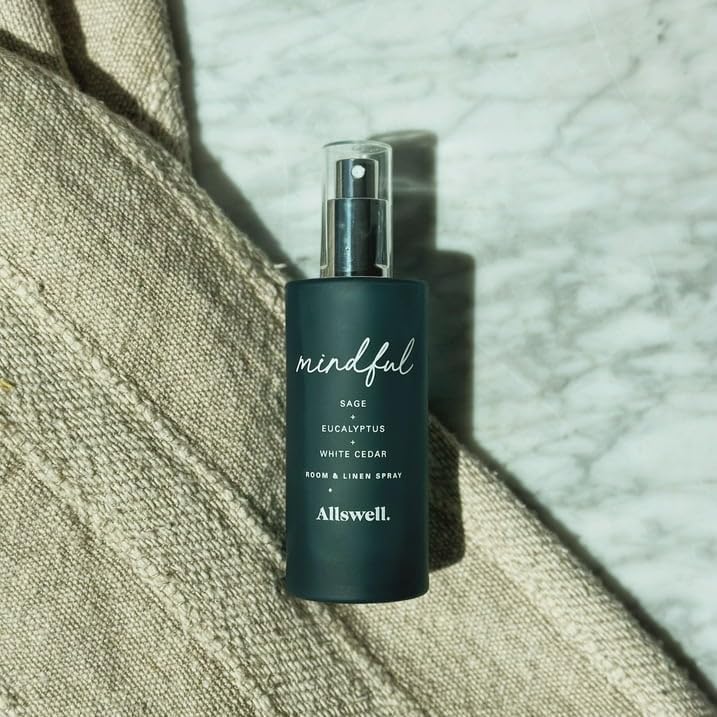 AW- Scented Room & Linen Spray 3.4 Fl oz (100mL) (Mindful (Sage + Eucalyptus + White Cedar))