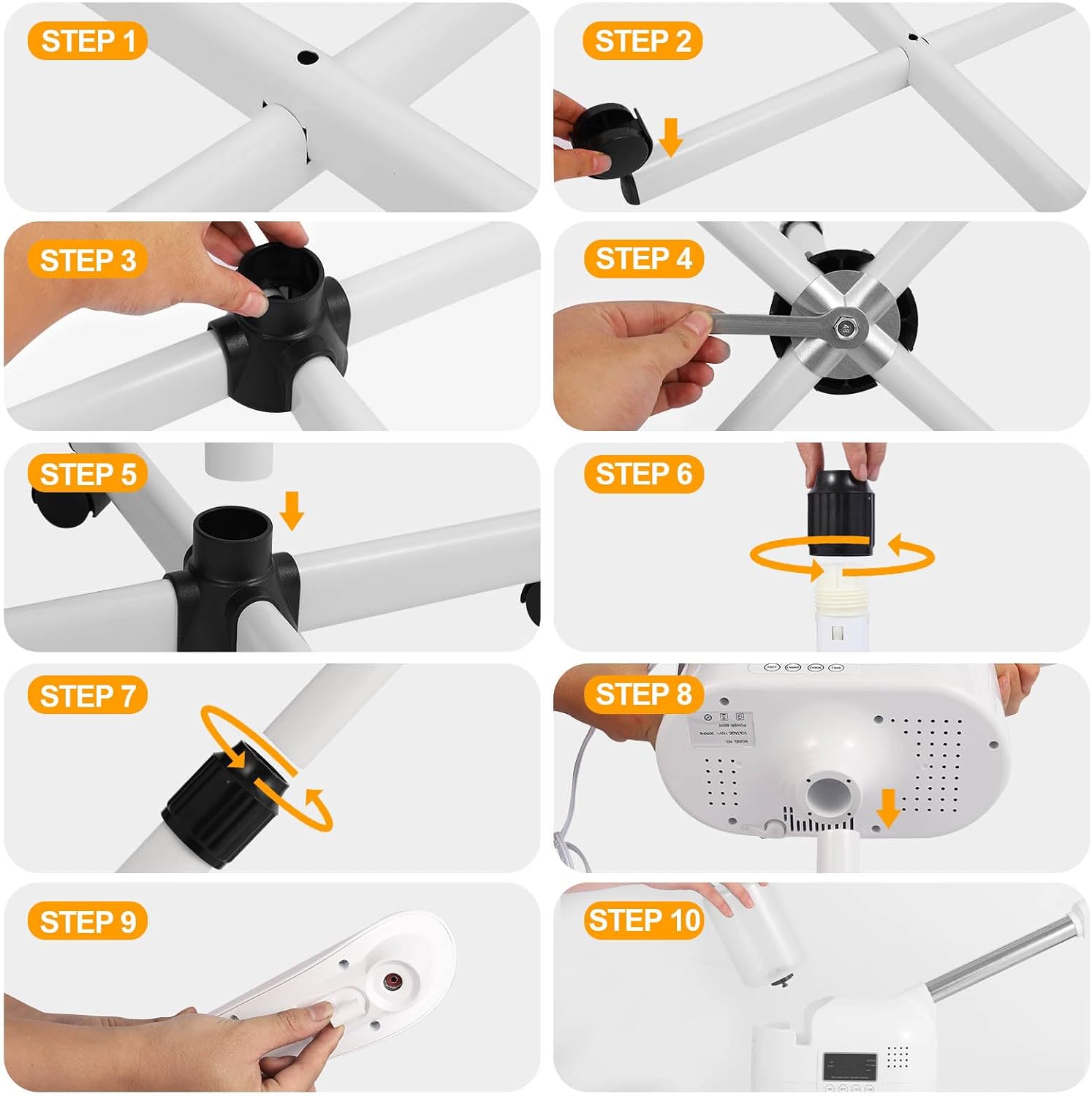 Professional Facial Steamer, Facial Steamer with Hot Mist and Timer Function, Adjustable Height Face Steamer on Wheels with 360° Rotatable Nozzle for Deep Hydration and Cleaning