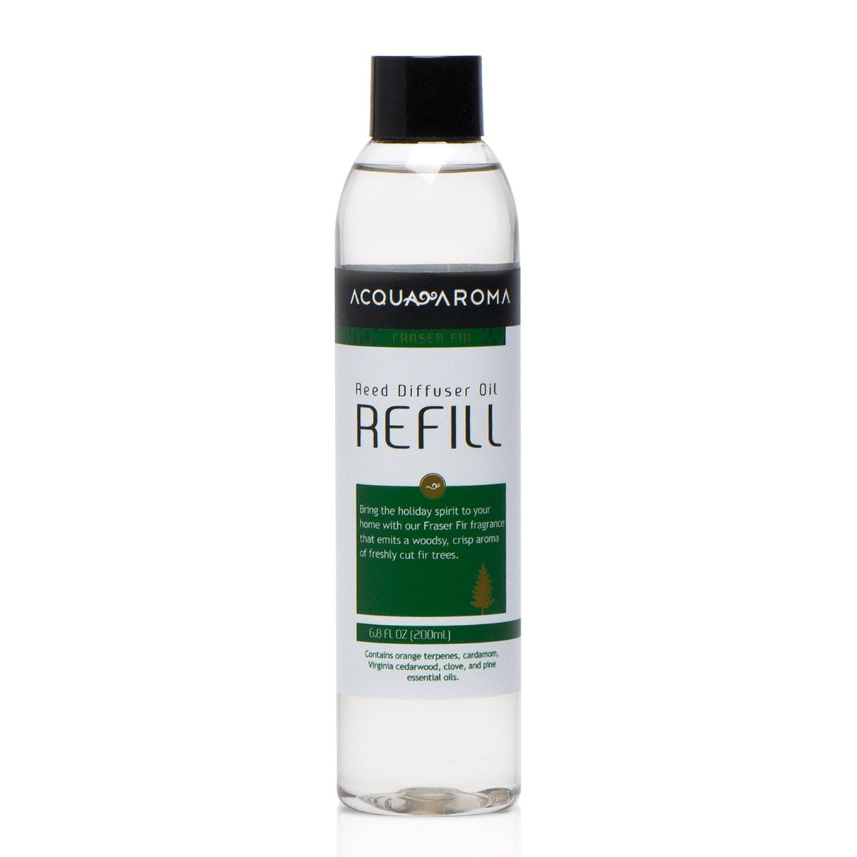 Acqua Aroma Fraser Fir Reed Diffuser Oil Refill 6.8 FL OZ (200ml) Contain Essential Oils. Fraser Fir Christmas Scent
